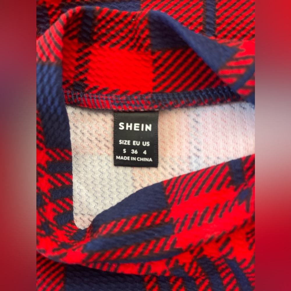 Tartan midi turtle neck dress - Picture 6 of 8